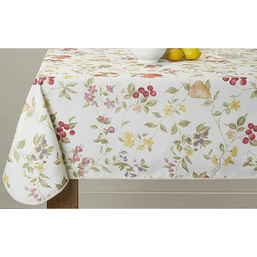 1 Printed Fabric Tablecloth, 60